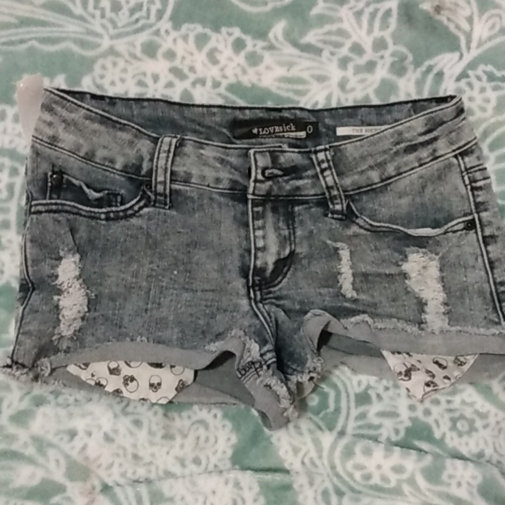 Love sick Jean shorts